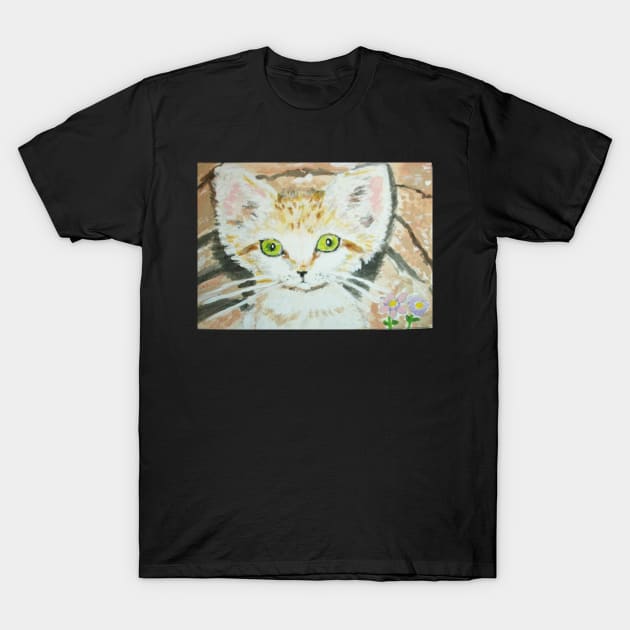 Sandcat  kitten art T-Shirt by SamsArtworks